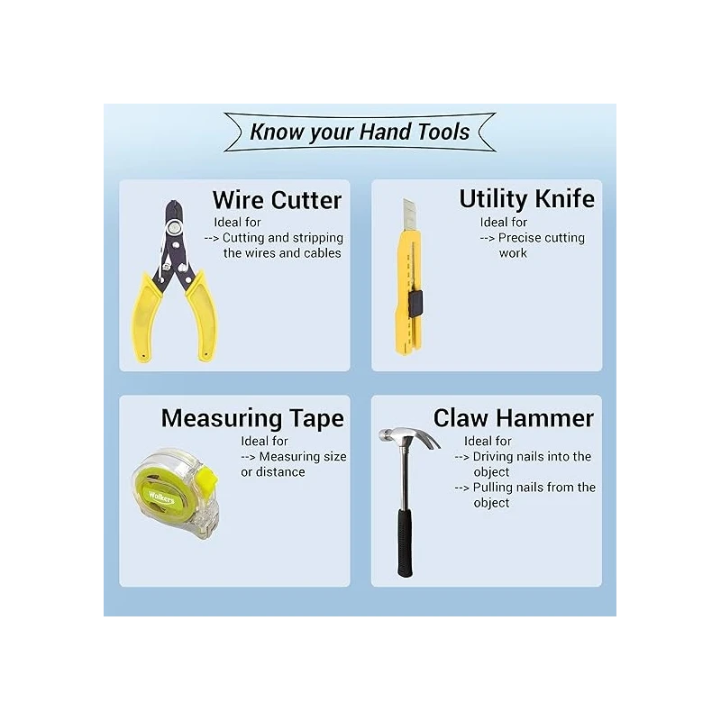 Walkers WKCB081 Yellow Domestic Tool Kit image-3