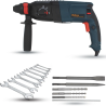 Walkers 1200W Forward Reverse Rotation Hammer Impact Drill WKCB359 with 5 Pcs SDS Plus Bit 8 inch Adjustable Wrench