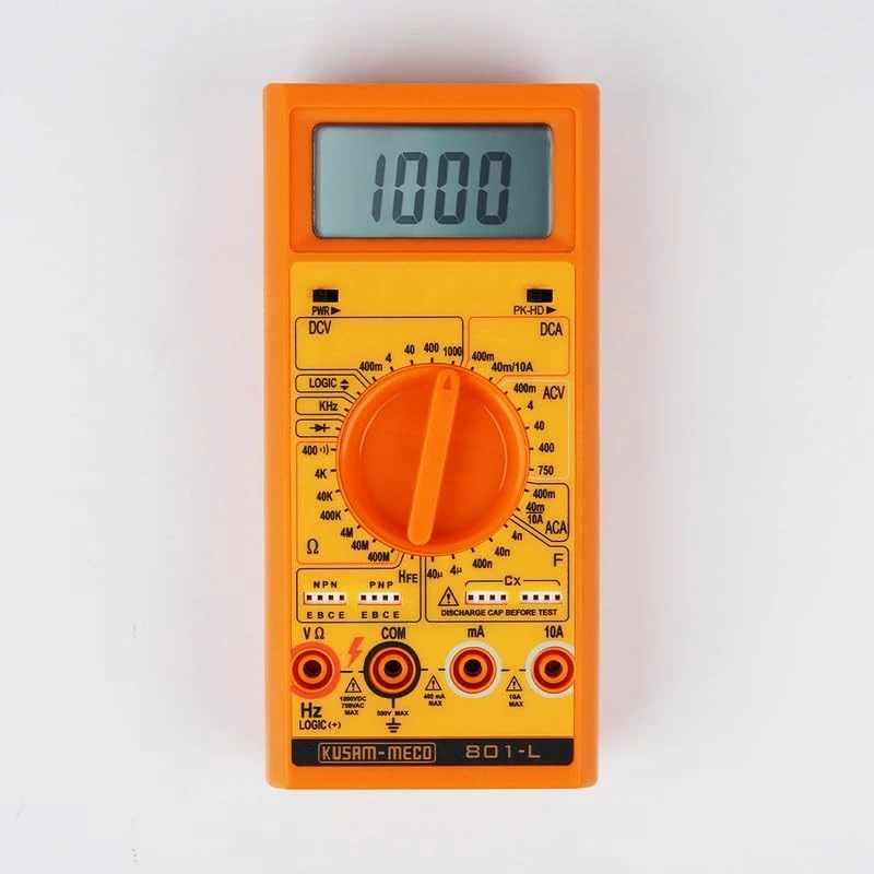 kusam meco 3 ¾ digit 4000 counts large display digital multimeter 801-l image1