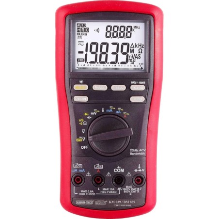 kusam meco 3/5/6 digit & 4½ digit 20000 counts true rms digital multimeter km839 image1