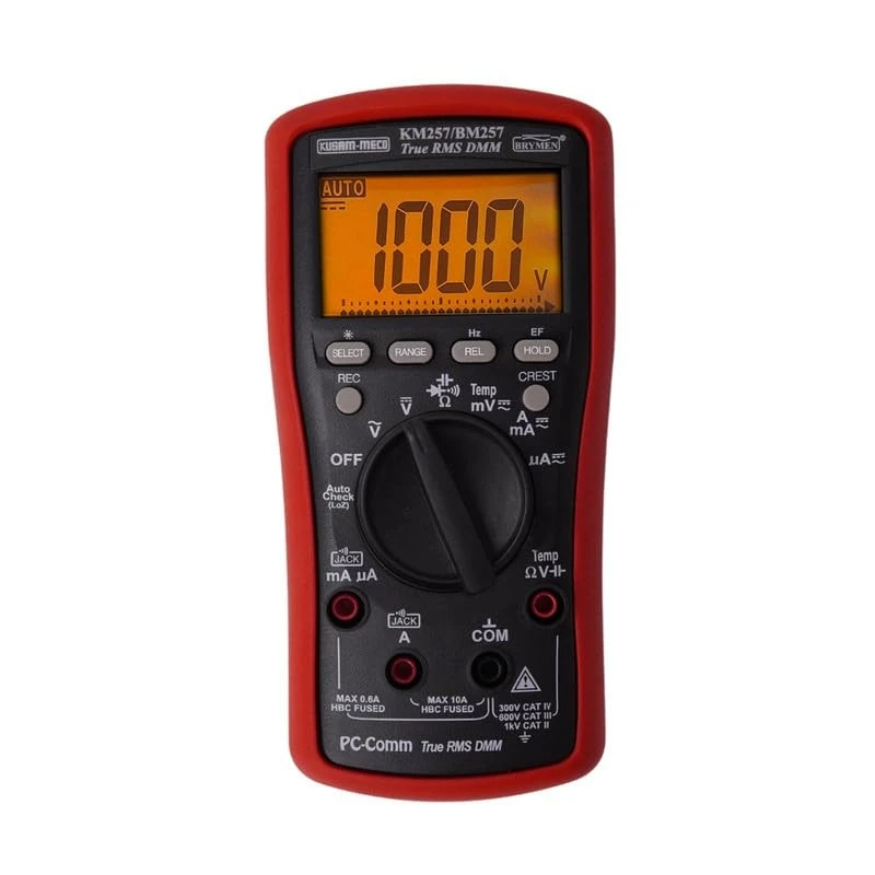 kusam meco 3/5/6 digit 6000 voltage tester counts digital multimeter km257 image1