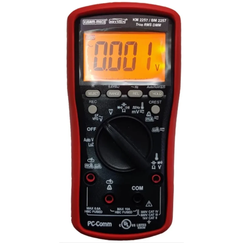 kusam meco 3/5/6 digit 6000 counts trms digital multimeter km2257 image1
