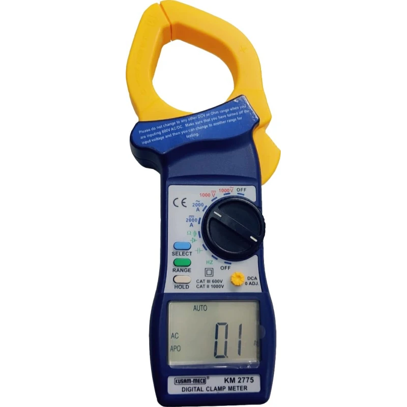 kusam meco ac/dc digital clampmeter km2775 image1