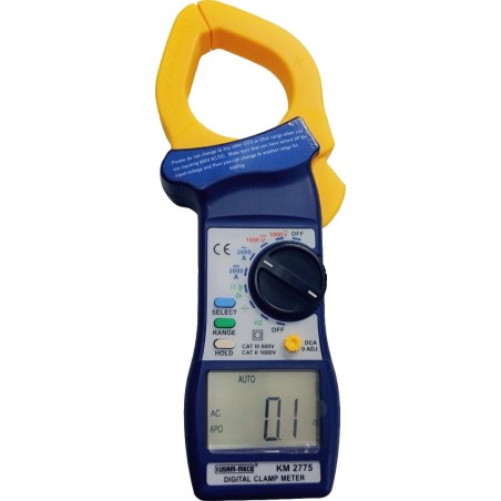 kusam meco ac/dc digital clampmeter km2775 image1