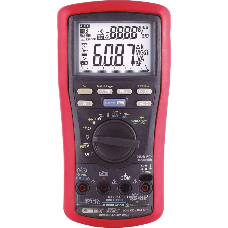 kusam meco true rms digital insulation multimeter km887 image1