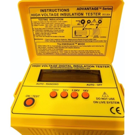 kusam meco automatic high voltage 10kv digital insulation resistance tester km2804 image1