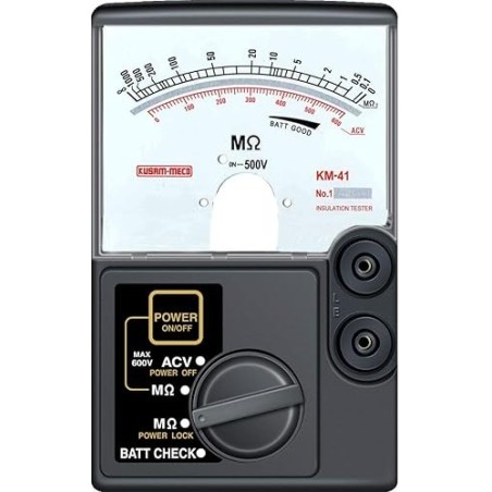 kusam meco analog insulation resistance tester km41 image1