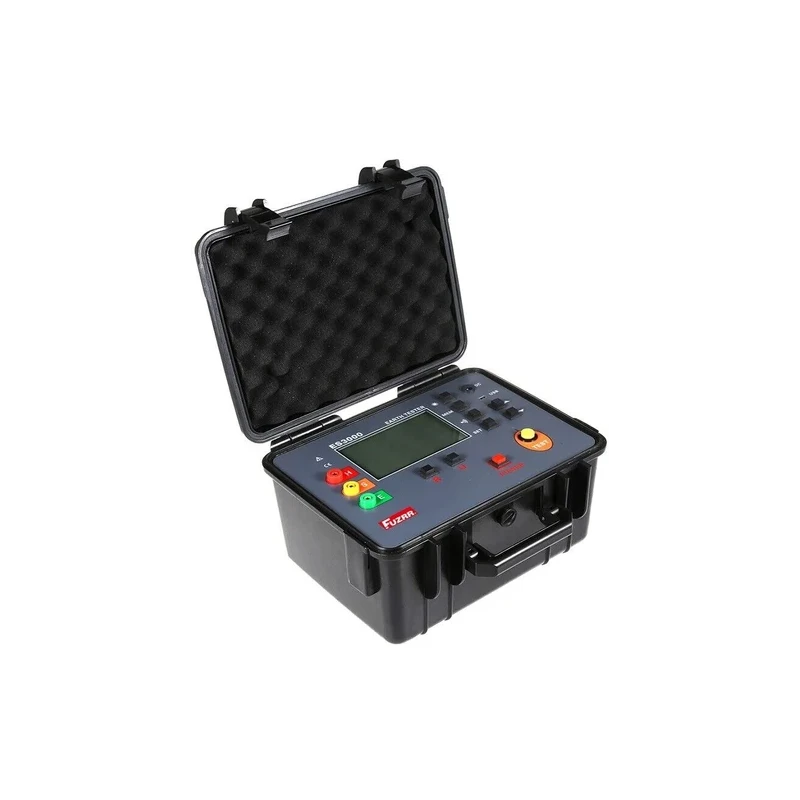 kusam meco double clamp multi function grounding resistance tester km4237er image1