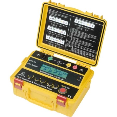 kusam meco 4 wire digital earth resistance & soil resistivity tester km4235er image1