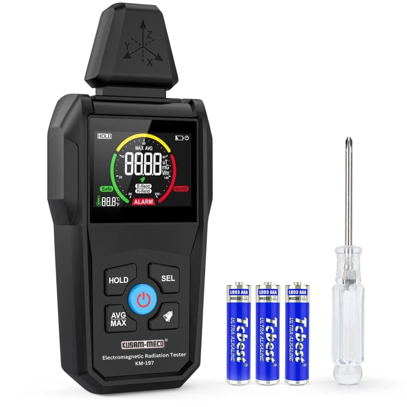 kusam meco emf meter digital electromagnetic field radiation detector km197 image1