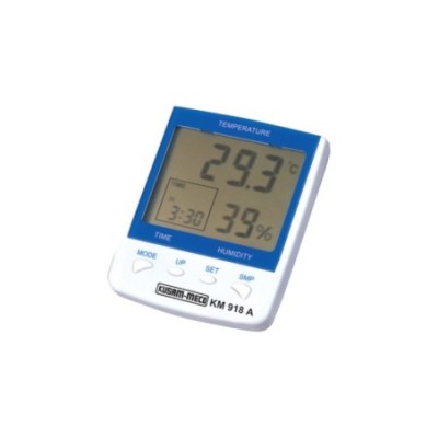 kusam meco digital hygro thermometer with clock and alarm function km918a image1