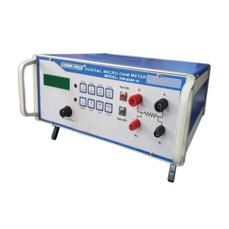 kusam meco 10 4/1/2 digits 10a digital micro ohm meter km8500 image1