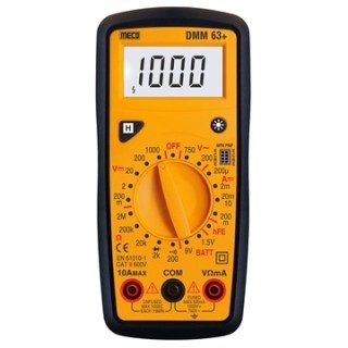 Meco 3-1/2 Digit 2000 Count Digital Multimeter 63+ image-1
