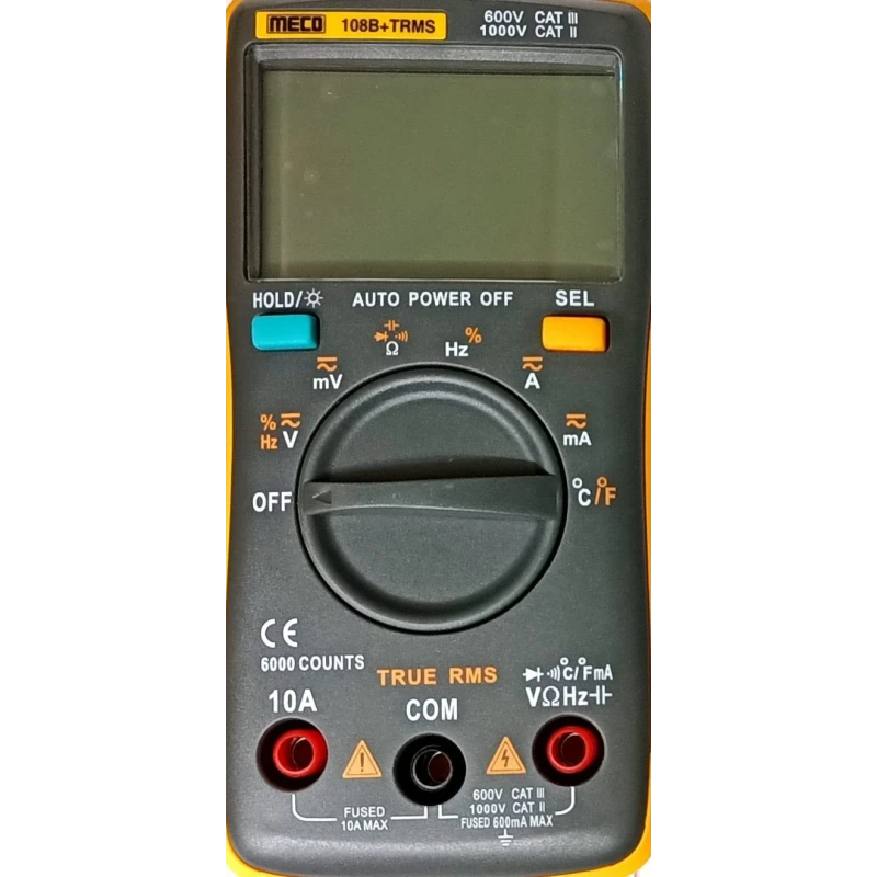 Meco 3-5|6 digit Digital Multimeter 108B+TRMS image-1