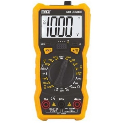 Meco 3-1/2 DIGITS 2000 COUNTS Manual Ranging Digital Multimeter 603 JUNIOR image-1