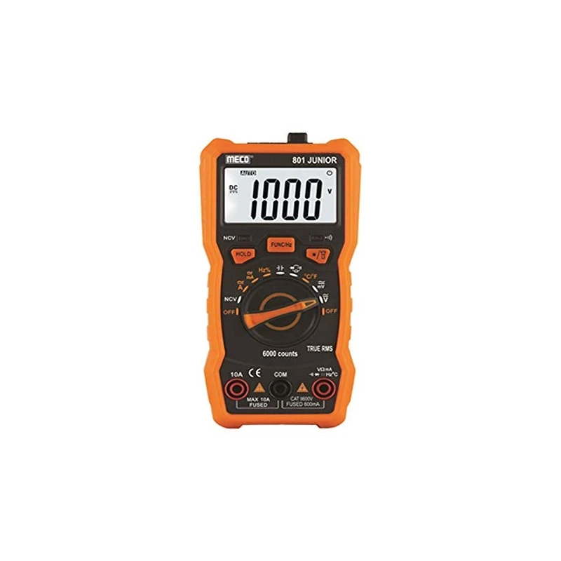 Meco 3-5/6 DIGITS 6000 COUNTS Manual Ranging Digital Multimeter 801 JUNIOR image-1