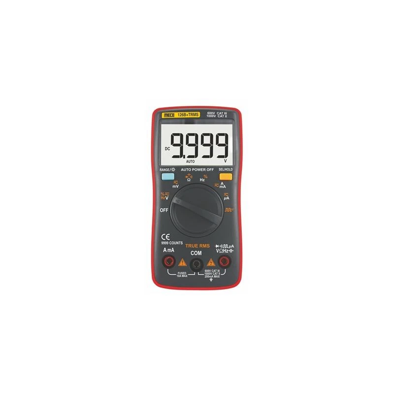 Meco 4 digit Digital Multimeter 126B+TRMS image-1