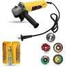 Walkers 800W 4 inch Angle Grinder WKCB474 with 5 Pcs Wheel 5 in 1 Screwdriver
