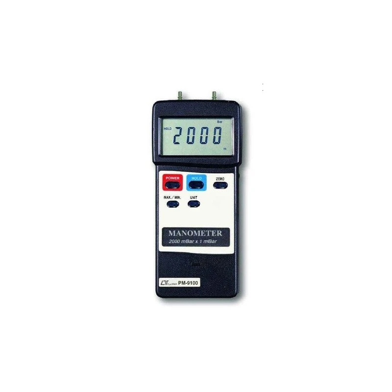 Lutron Manometer 2000 mbar Dual Differential Input PM 9100 image-1