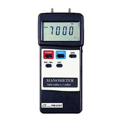Lutron Manometer 7000 mbar Dual Differential Input PM 9107 image-1