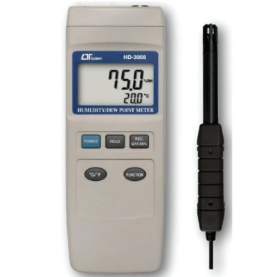 Lutron Humidity & Dew Point Meter + Type K Thermometer Combined HD 3008 image-1