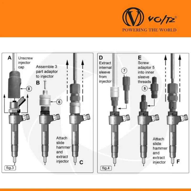 Voltz VZ-DN-D1081 Diesel Injector Extractor Removal Kit image-3