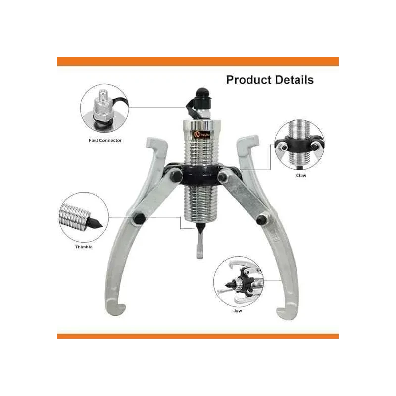 Voltz VZ-VHP-15T 15 Ton Hydraulic Puller Kit with CP180 Hydraulic Pump image-3