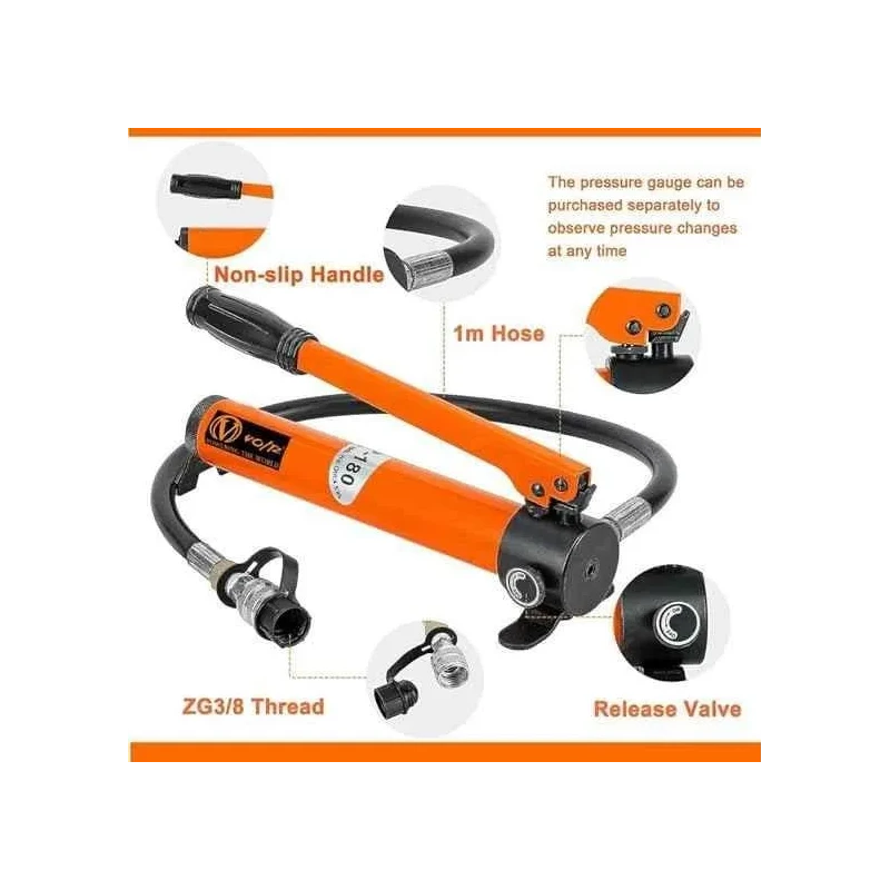 Voltz VZ-VHP-15T 15 Ton Hydraulic Puller Kit with CP180 Hydraulic Pump image-6