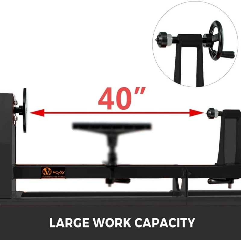 Voltz MCS1000/1 400W Mini Wood Lathe Sanding Machine image-3