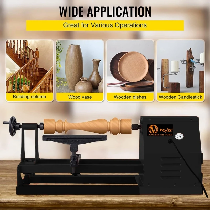 Voltz MCS1000/1 400W Mini Wood Lathe Sanding Machine image-5