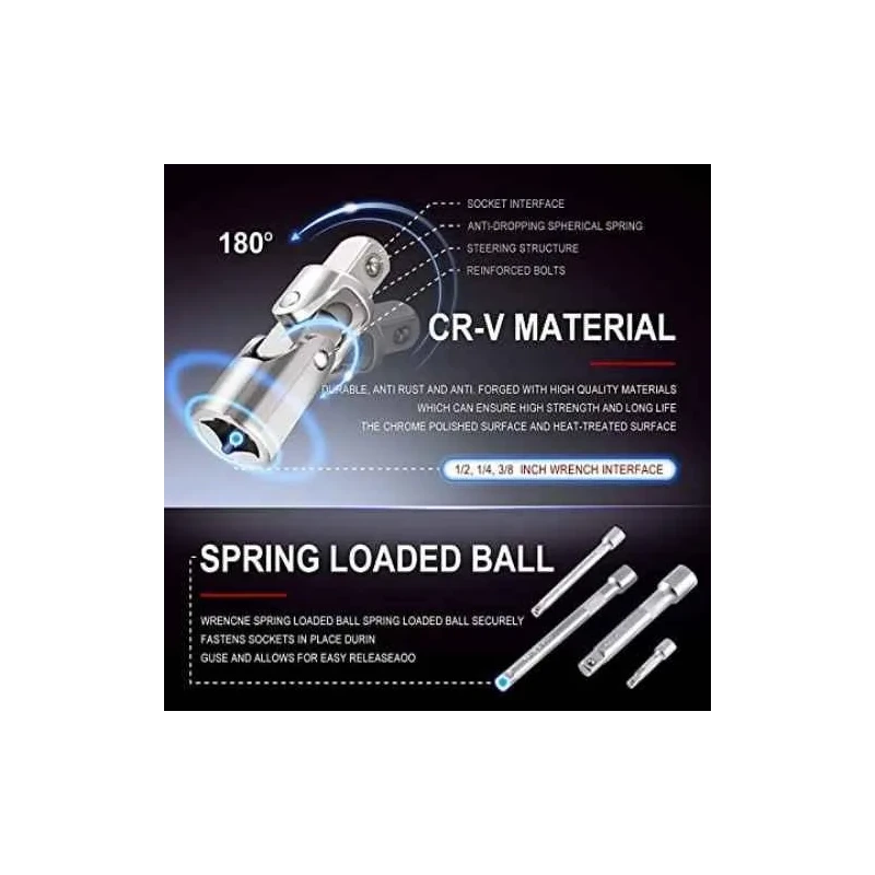 Voltz VZ-TK-94 94 Pcs Ratchet Drive Socket Toolbox Kit image-1