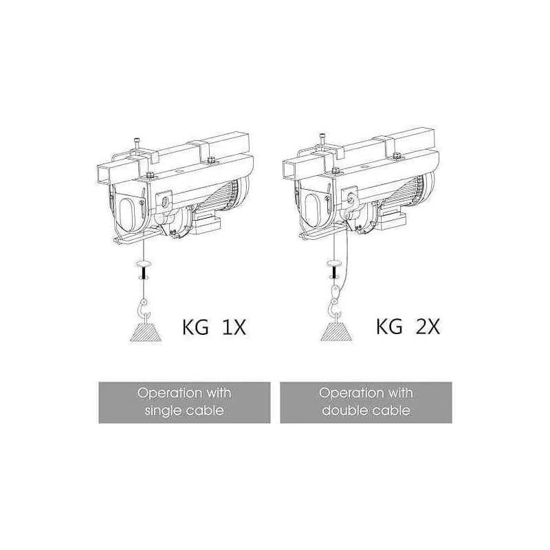 Voltz PA-800 1350W Mini Electric Rope Hoist image-4