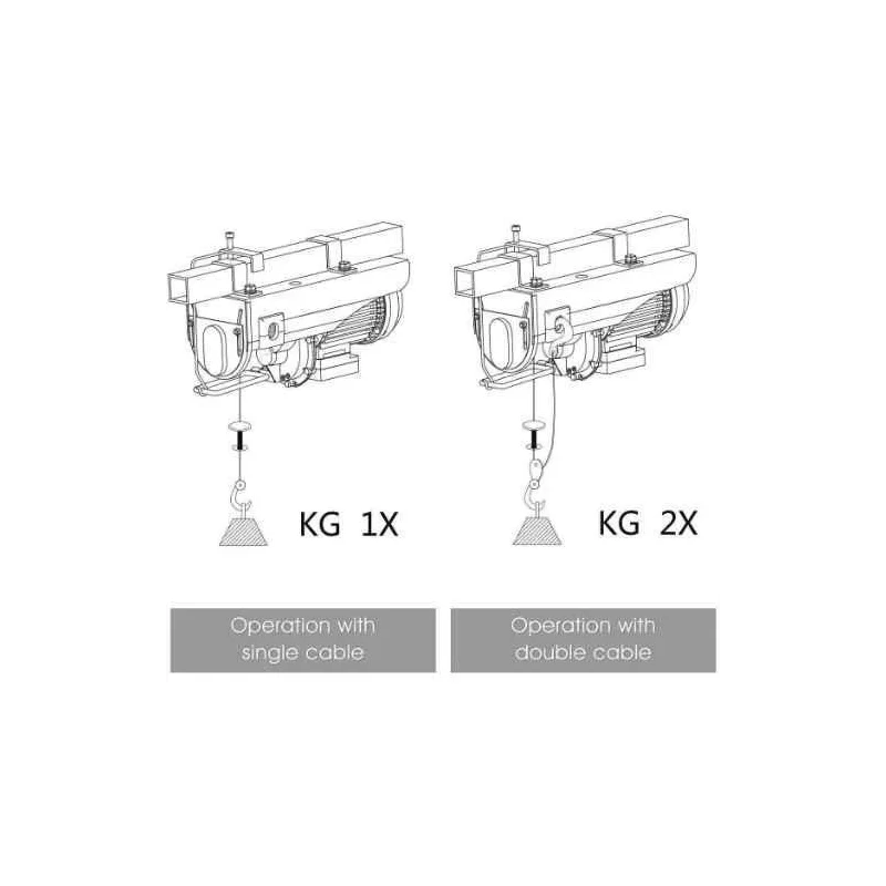 Voltz PA-300 650W Single Phase Mini Electric Hoist image-2