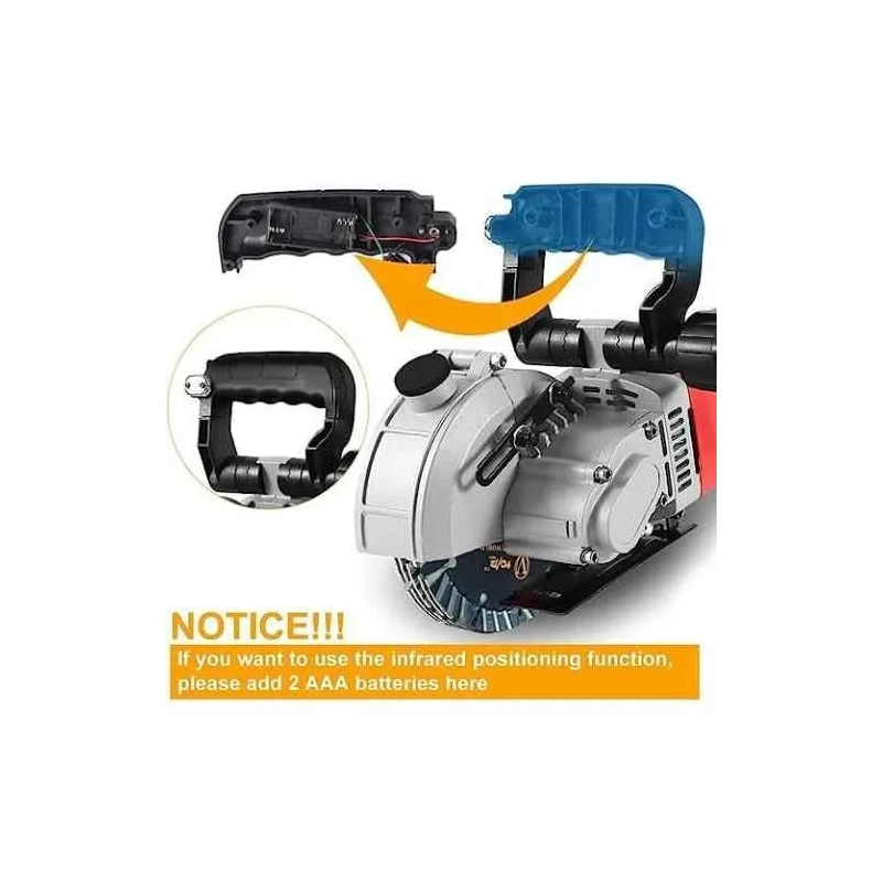 Voltz WC-133 4300W Electric Wall Chaser with Laser Guide image-2