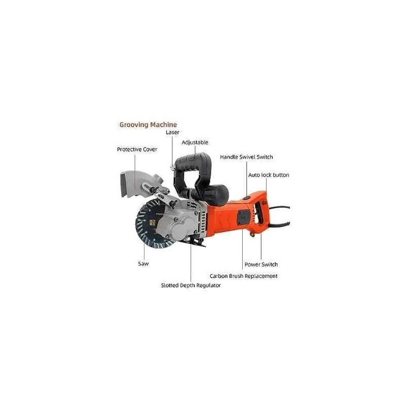 Voltz WC-133 4300W Electric Wall Chaser with Laser Guide image-5