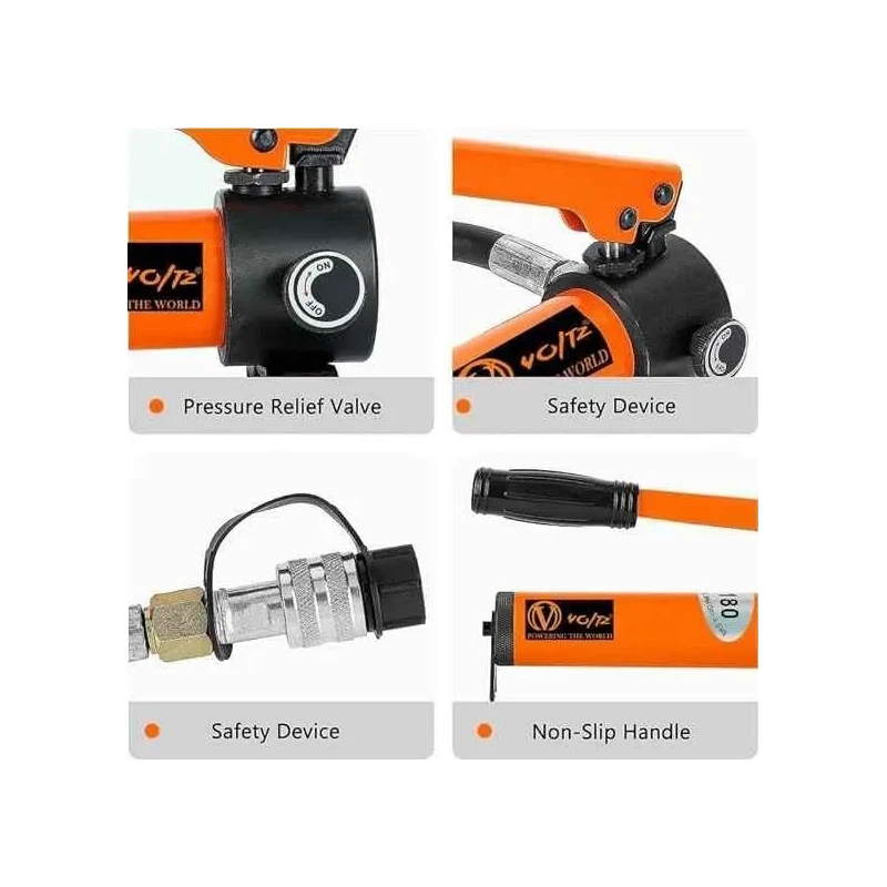 Voltz VZ-VHP-10T 10 Ton Hydraulic Split Puller Kit with CP180 Hydraulic Pump image-4