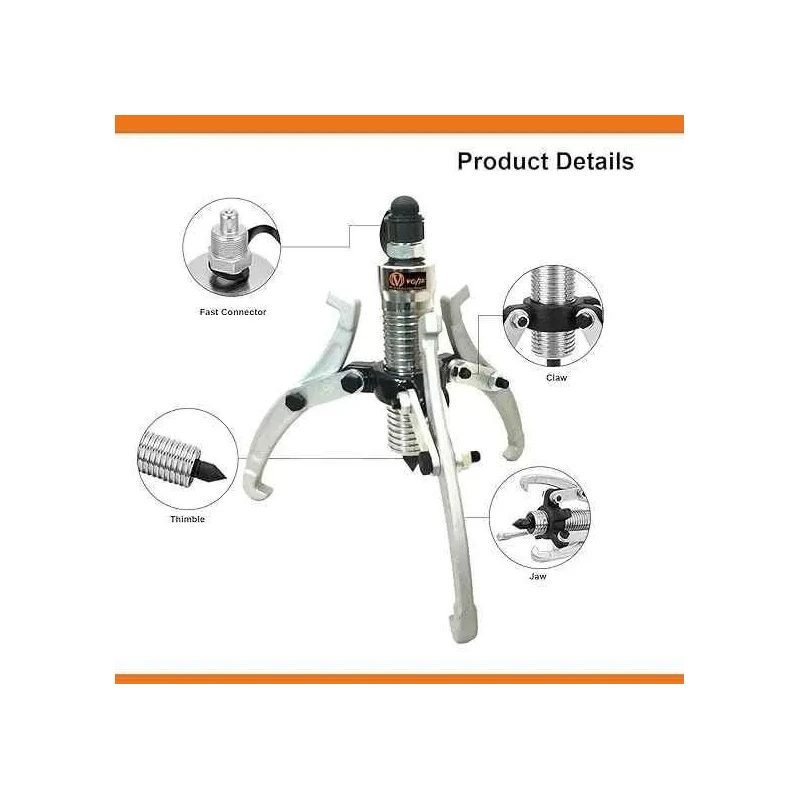 Voltz VZ-VHP-5T 5 Ton Hydraulic Split Puller Kit with CP180 Hydraulic Pump image-5