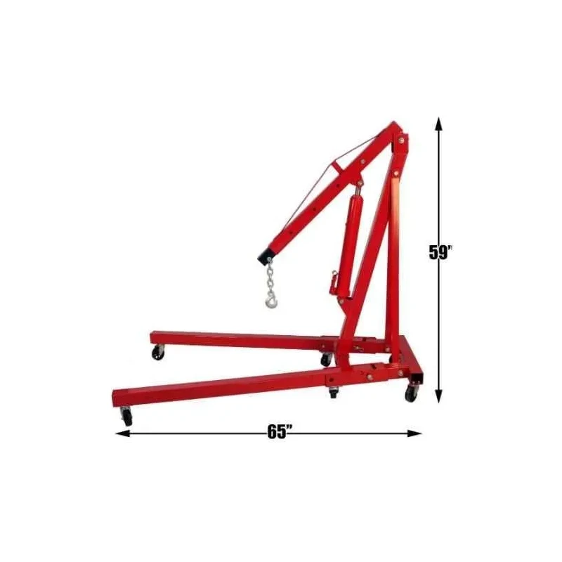 Voltz Engine Hoist 2 Ton Folding Hydraulic Cherry Picker image-2
