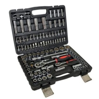 Voltz VZ-TK-108 Metric 1/4 & 1/2 Ratchet Wrench & Socket Kit image-1