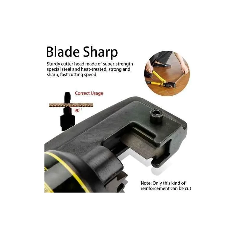 Voltz SC-22 12 Ton Manual Hydraulic Rebar Cutter with Two Cutter Head image-3