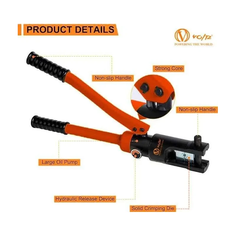Voltz YQK-400 20 Ton Hydraulic Terminal Crimper Tool image-3