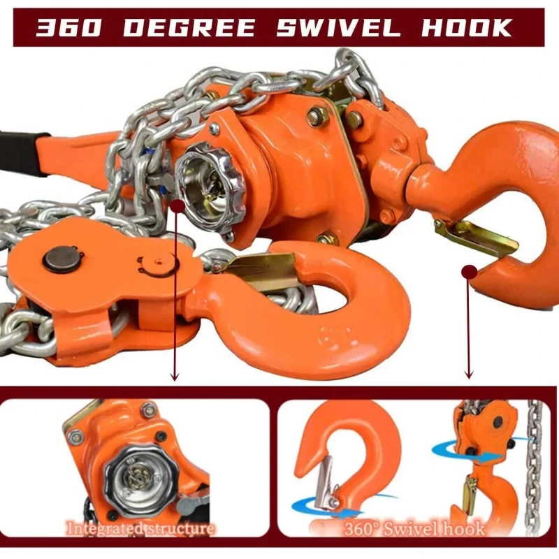 Voltz 0.75 Ton 1.5m Ratchet Lever Chain Hoist  image-6