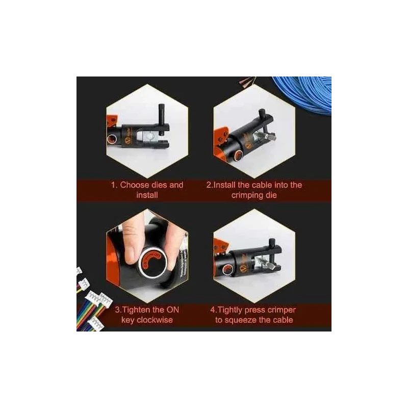 Voltz YQK400 20 Ton Hydraulic Crimping Tool image-5