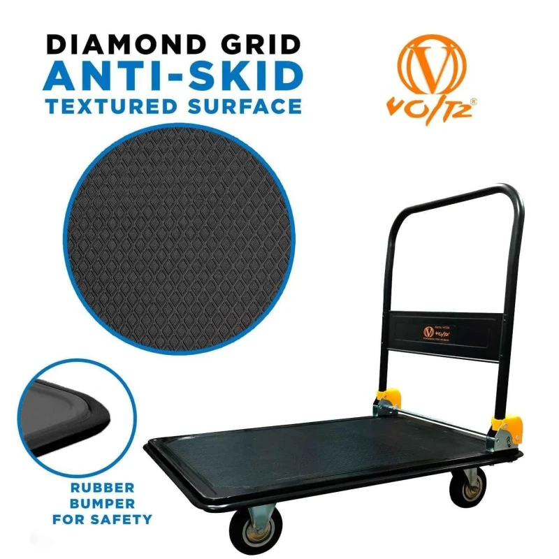 Voltz VZ-VHT-150 150kg Steel Platform Hand Trolley image-5