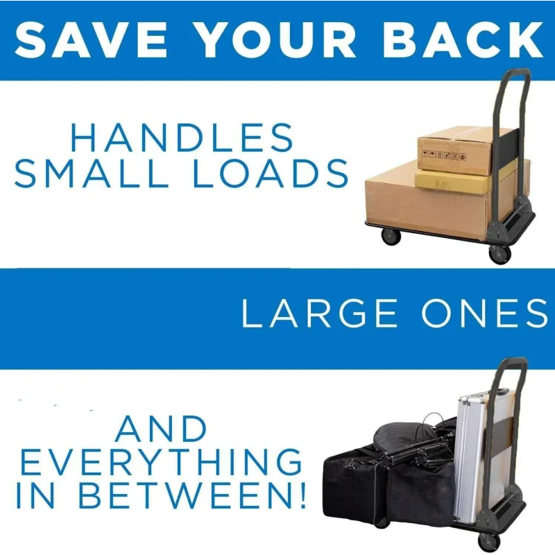 Voltz VZ-VHT-150 150kg Steel Platform Hand Trolley image-7