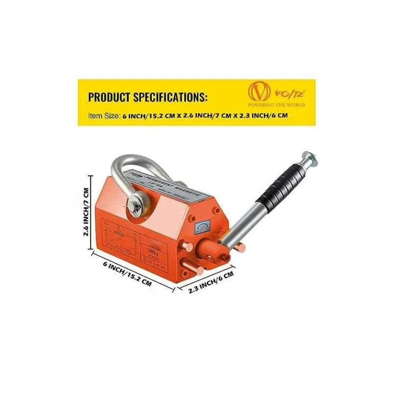 Voltz PML-2000 2000kg Steel Magnetic Lifter image-2