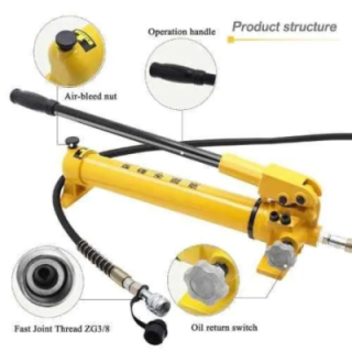 Voltz RSC-3050700 30 Ton Hydraulic Cylinder Jack with CP-700 Hand Pump Stroke image-1