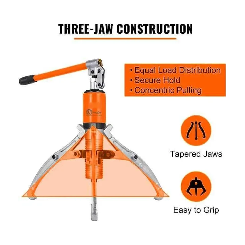 Voltz YL-15T 15 Ton Hydraulic Gear Puller with Bearing Pulling image-3