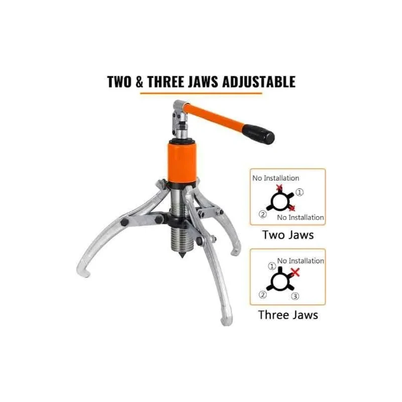 Voltz YL-15T 15 Ton Hydraulic Gear Puller with Bearing Pulling image-6