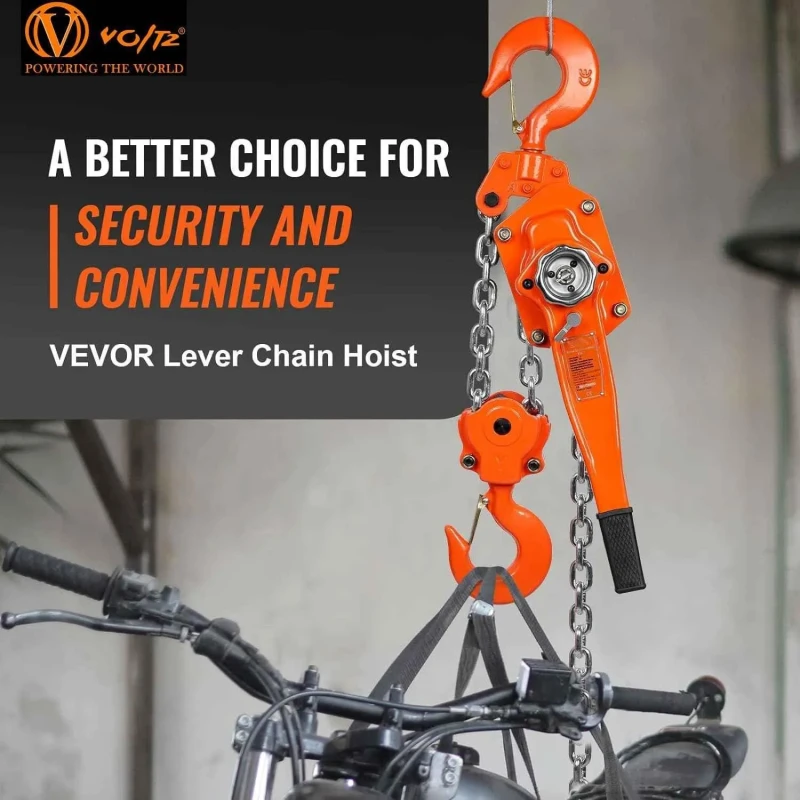 Voltz VZ-6TON 6 Ton Carbon Steel Ratchet Lever Chain Hoist image-6